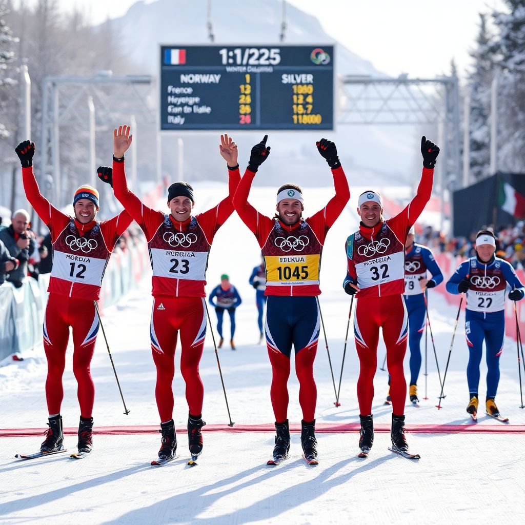 Сборная Норвегии по лыжным гонкам взяла золото Олимпиады‑2026 в эстафете